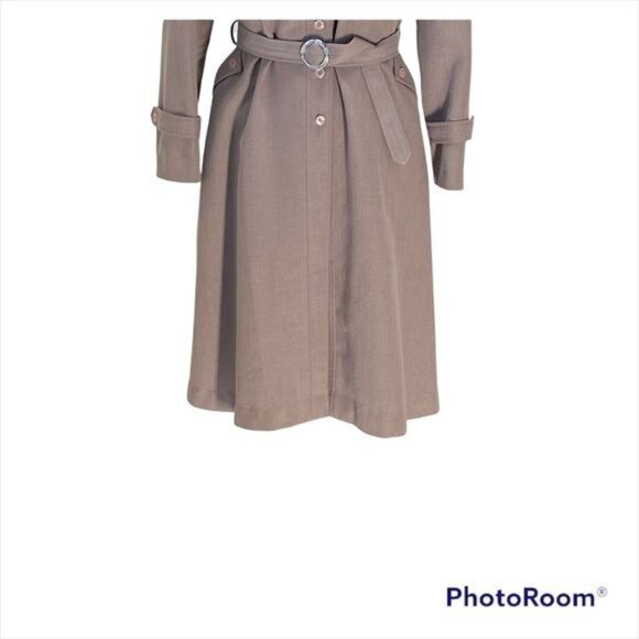 Xin Xin Trench Coat Beige Size M Vintage - Picture 6 of 13